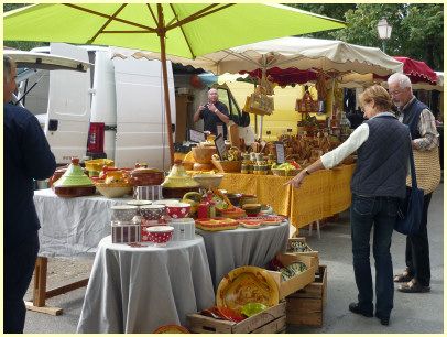 Markt in der Provence - Keramik, Honig und mehr