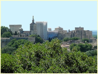 Blick auf Avignon