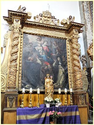 Altaraufsatz Retable du Rosaire - Kirche Saint-Martin