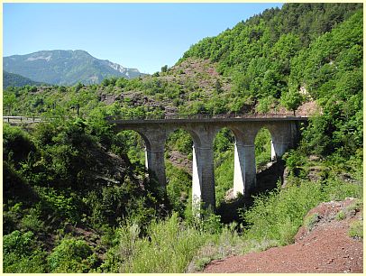 Brücke Pont de Gueydan - Schlucht Gorges de Daluis