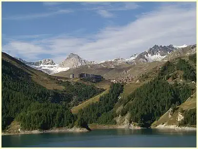 Barrage du Chevril - Lac du Chevril und Tignes
