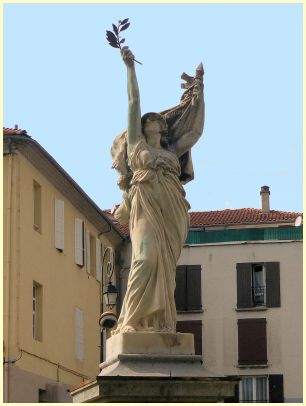 Sisteron - Statue Kinder von Sisteron