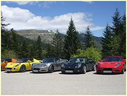 Lotus Autos am Col de Turini