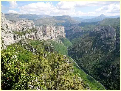 Blick auf die Barre de l'Escalès vom Belvédère du Tilleul - Route des Crêtes