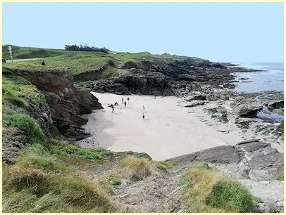 Der Strand Plage de la Grève Bleue