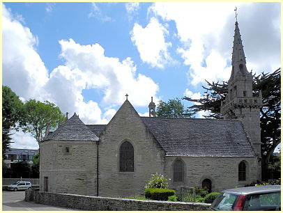 Locquirec - Kirche Église Saint-Jacques Rückseite