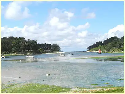 Locquirec - Anse de Porz Morvan -  Plage Font de la Baie