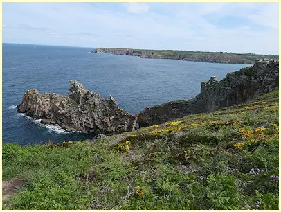 Blick zurück auf die Pointe du Van
