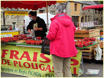 Fraise de Plougastel - kleiner Markt Crozon