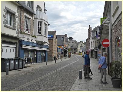 Ladenstraße in Erquy - Bucht Saint-Brieuc