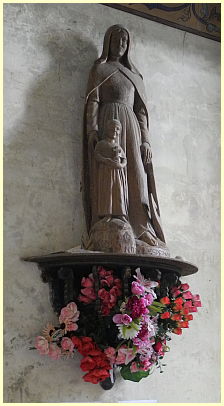 Statue Notre-Dame de l'Espérance Kapelle Saint-Michel Mont Dol