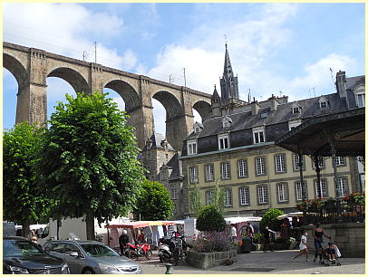 Viadukt, Kirche Saint-Mélaine, alter Kiosk Morlaix