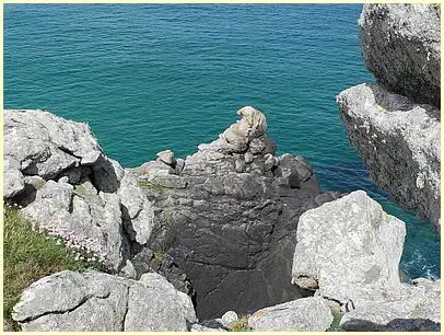 Felsen im Mer d'Iroise Pointe du Millier
