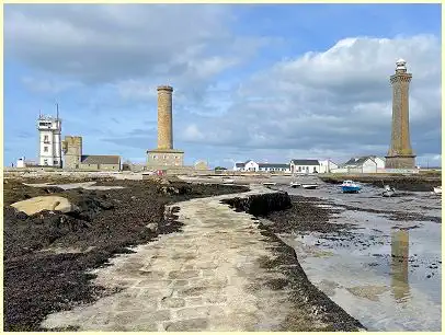 Sémaphore, vieux phare, Phare d'Eckmühl Penmarch
