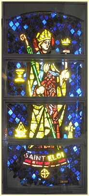 Église Saint-Éloi - restauriertes Glasfenster Saint-Èloi