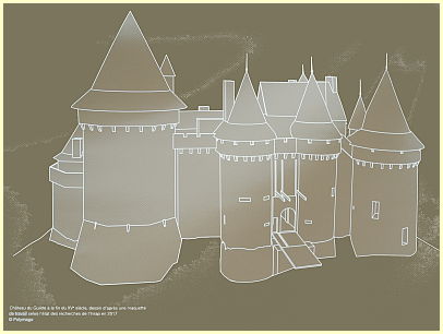 Burg Château du Guildo Ende des 15. Jahrhunderts