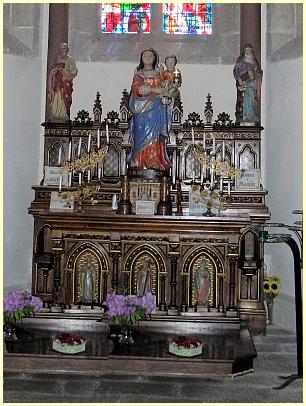 Seitenaltar Notre-Dame de la Ronce Kirche Saint-Quay