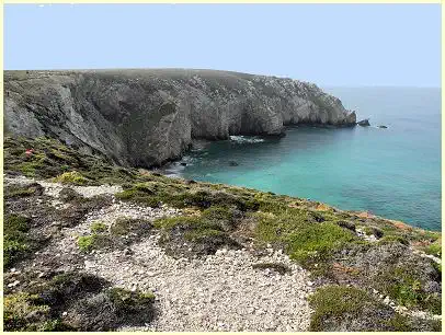 Steilküste Richtung Pointe de la Tavelle