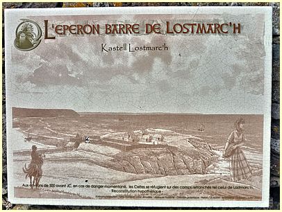 Rekonstruktion der Verteidigungsanlage l'Éperon barré de Lostmarc'h