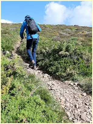 Steiler Wanderweg