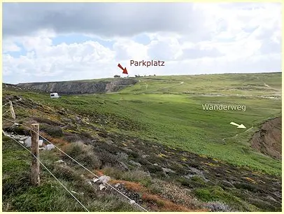 Rückweg zum Parkplatz