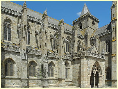 Tréguier - Strebewerk Kathedrale Saint-Tugdual