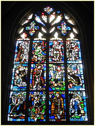 Kirchenfenster Kapelle Saint Roch Basilika Saint-Sauveur - Dinan