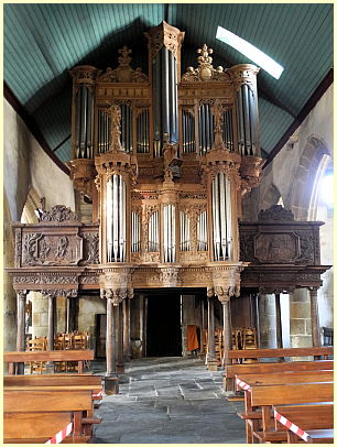 Orgelprospekt Kirche Saint-Miliau