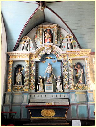 Retable du Rosaire Kirche Saint-Miliau
