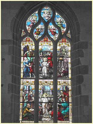 Pleyben - Kirchenfenster Église) Saint-Germain