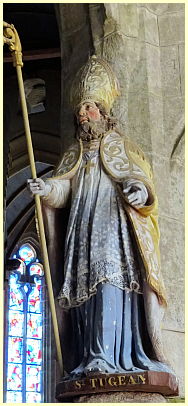 Statue Saint Tugean Notre-Dame de Confort