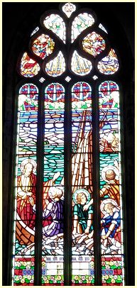 Kirchenfenster der wundersame Fischfang - Saint-Pierre - Crozon