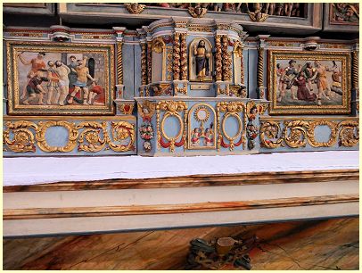  der alte Hochaltar Altaraufsatz der 10.000 Märtyrer - Kirche Saint-Pierre - Crozon