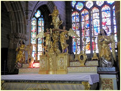 Altar Autel du Saint-Sacrement Kirche Notre-Dame de Roscudon