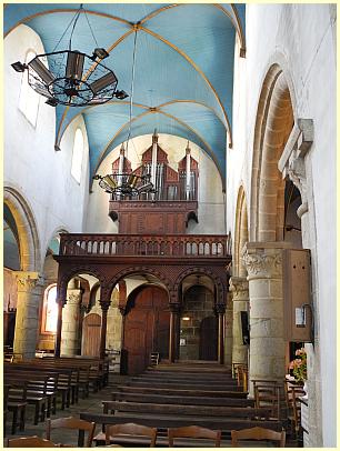 Orgel und Empore der Notre-Dame-du-Bon-Secours - Insel Île de Batz