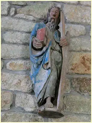 Statue barfüßiger Apostel Kapelle Notre-Dame-de-Bonne-Nouvelle Statue barfüßiger Apostel Kapelle Notre-Dame-de-Bonne-Nouvelle