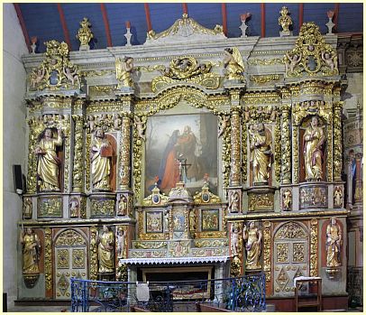 Altaraufsatz Retable de Évangélistes Kirche Notre-Dame de Rumengol