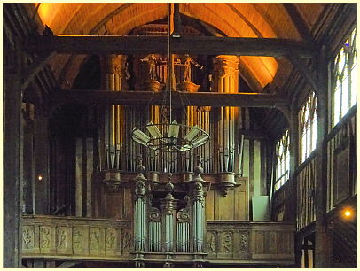 Orgel und Orgeltribüne Kirche Sainte-Catherine - Honfleur