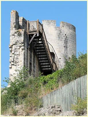 runder Eckturm Burg Château de Beaucaire