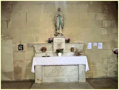 Fontvieille - Seitenaltar Notre-Dame de Lourdes