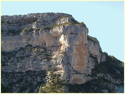 Rocher du Cire - Schlucht Gorges de la Nesque
