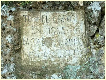 Tafel Pont du Gard - Tunnel du Pouzin