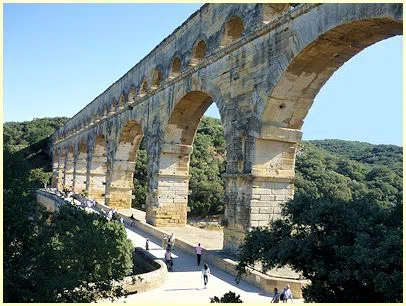 Pont du Gard, Transportweg Pitot Brücke