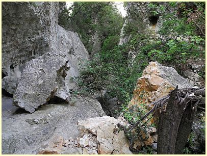 Felssturz - Schlucht Gorges du Régalon