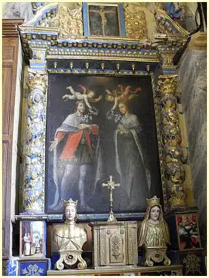 Kirche Saint-Martin d'Ansouis - Altar Autel des Saints Elzéard et Delphine de Sabran