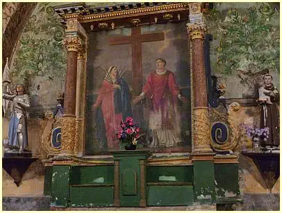 Kirche Saint-Martin d'Ansouis - Altaraufsatz Retable de Saint Sébastien