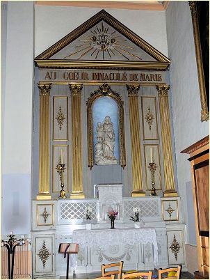 Altaraufsatz au Coeur immaculée de Marie - Kirche Coeur de Marie