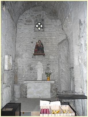 Fontaine-de-Vaucluse - Nebenaltar Notre-Dame-et-Saint-Véran Jungfrau mit Kind