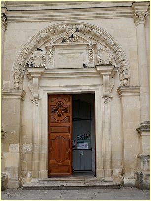 Grignan - Portal Stiftskirche Collégiale Saint-Sauveur