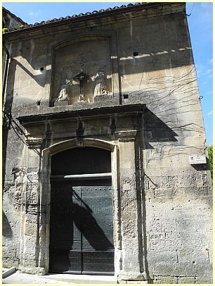 Ménerbes - Tür der Kapelle Saint-Blaise